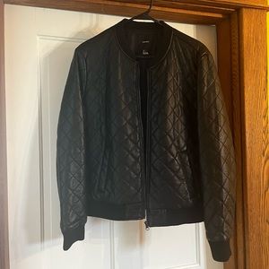 Leather (faux) jacket large- forever 21